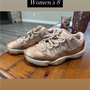 Jordan Women's Rose Gold Sneakers